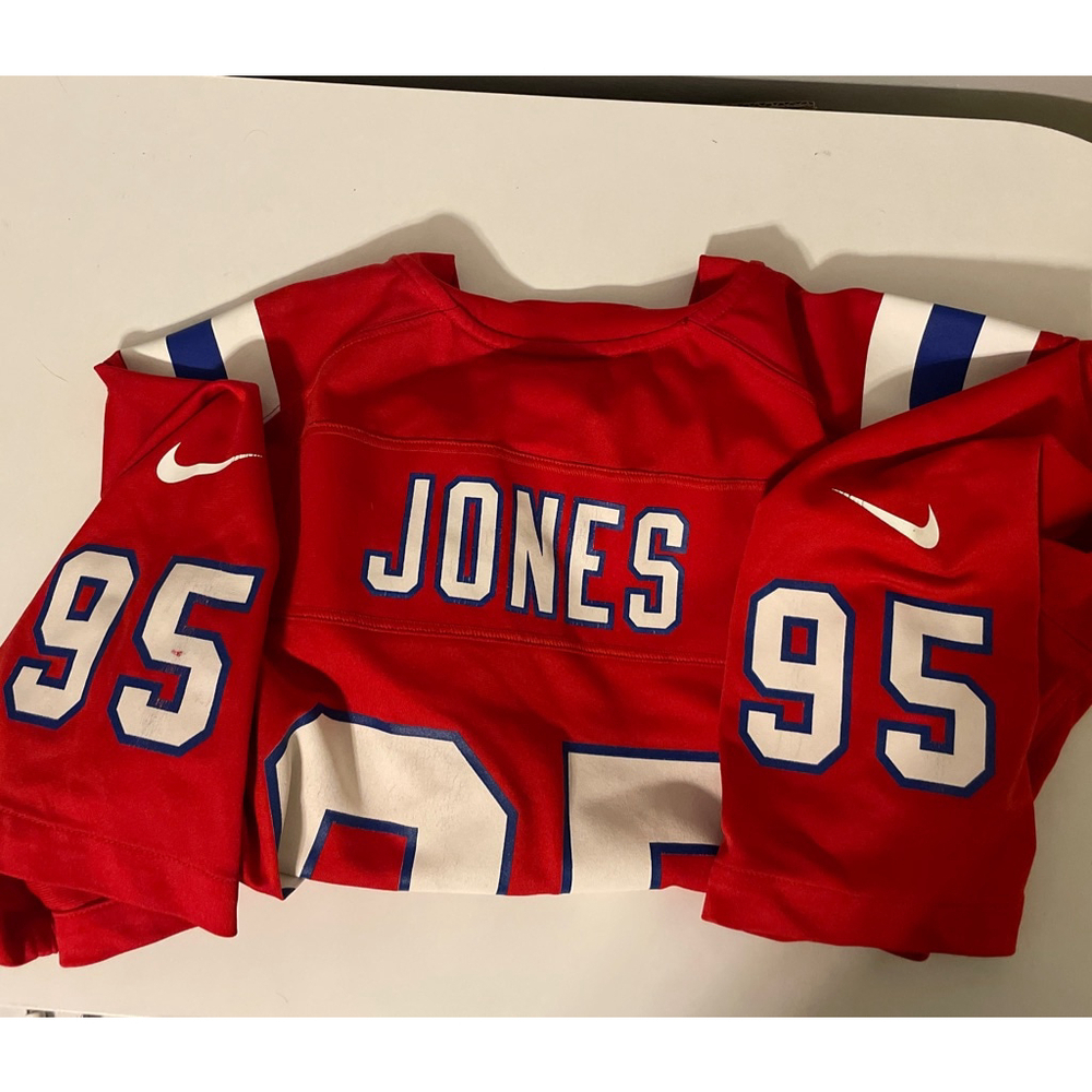 XXL Nike NFL Players CHANDLER JONES No 95 NEW ENGLAND PATRIOTS Football Jersey - Picture 10 of 12